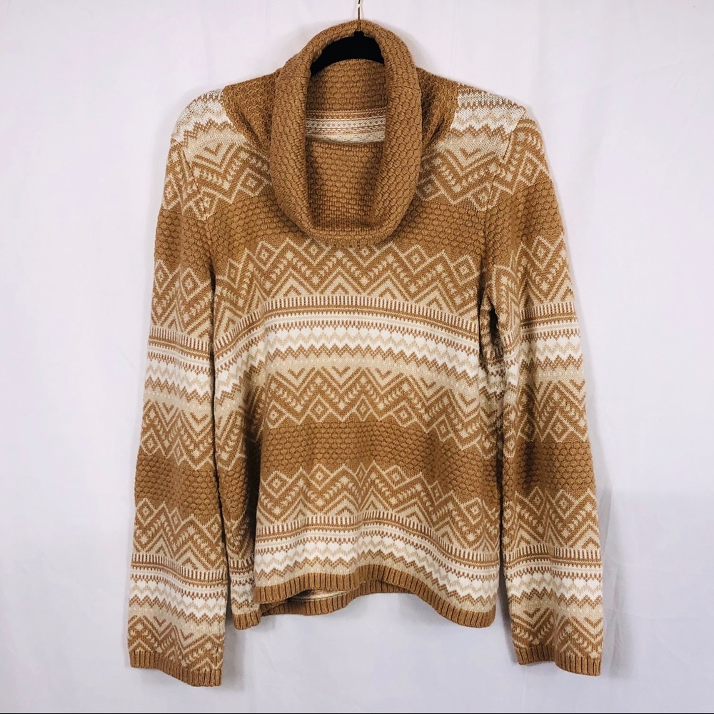Tan and white Sweater
